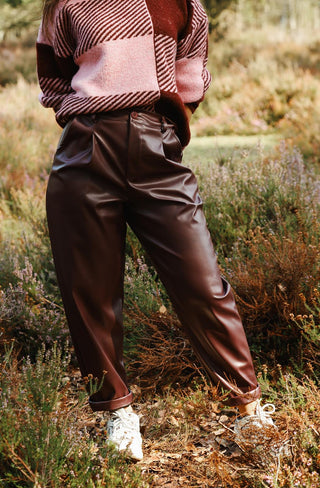 Broek Barrel Leather